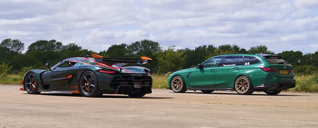 ASTA e cursa pe care nu stiai ca vrei sa o vezi. LINIUTA intre noul Koenigsegg Jesko si un BMW M3 de 1000 CP