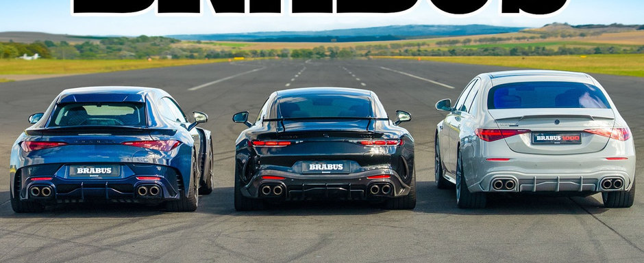 ASTA e cursa pe care nu stiai ca vrei sa o vezi. LINIUTA intre cele mai rapide masini de la Brabus