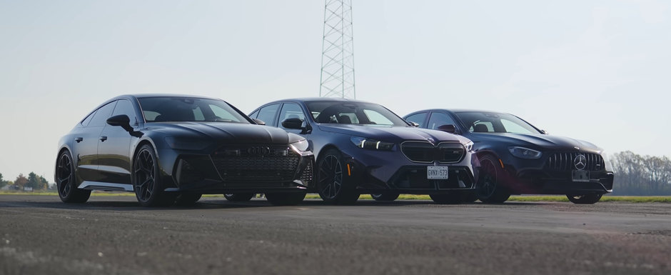 Asta e momentul asteptat de toata lumea. Liniuta cu noul BMW M5, Audi RS7 Performance si Mercedes-AMG E63 S Asta e momentul asteptat de toata lumea. Liniuta cu noul BMW M5, Audi RS7 Performance si Mercedes-AMG E63 S
