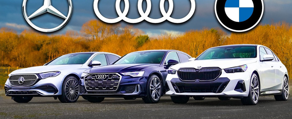 ASTA e momentul pe care il asteptam cu totii. TEST comparativ cu noul BMW Seria 5, Audi A6 si Mercedes E-Class ASTA e momentul pe care il asteptam cu totii. TEST comparativ cu noul BMW Seria 5, Audi A6 si Mercedes E-Class