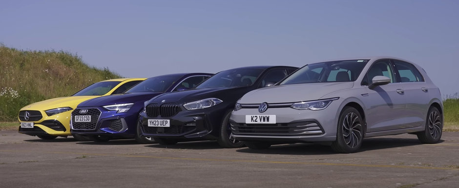 ASTA e momentul pe care il asteptam cu totii. TEST comparativ cu noul Mercedes A-Class, BMW Seria 1, Audi A3 si Volkswagen Golf ASTA e momentul pe care il asteptam cu totii. TEST comparativ cu noul Mercedes A-Class, BMW Seria 1, Audi A3 si Volkswagen Golf
