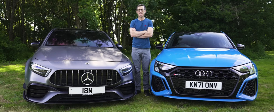 ASTA e momentul pe care il asteptam cu totii. TEST comparativ cu noul Audi RS3 si Mercedes-AMG A45 S