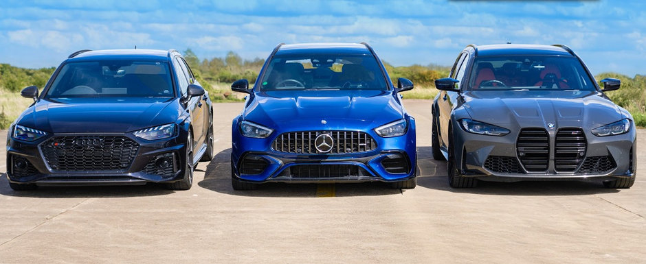 ASTA e momentul pe care il asteptam cu totii. LINIUTA intre noul Mercedes C 63 AMG cu motor de 2.0 litri si 680 CP, Audi RS4 Avant si BMW M3 Touring ASTA e momentul pe care il asteptam cu totii. LINIUTA intre noul Mercedes C 63 AMG cu motor de 2.0 litri si 680 CP, Audi RS4 Avant si BMW M3 Touring