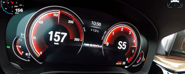 ASTA primesti daca alegi versiunea M550d. TEST de acceleratie cu singura masina diesel din lume cu PATRU TURBINE!