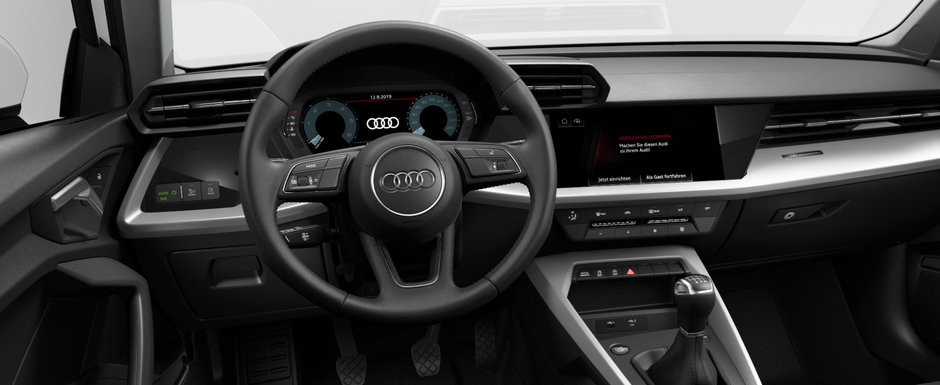 Asta primesti daca nu platesti nimic in plus. Uite cum arata noul Audi A3 in varianta "cheala" Asta primesti daca nu platesti nimic in plus. Uite cum arata noul Audi A3 in varianta "cheala"