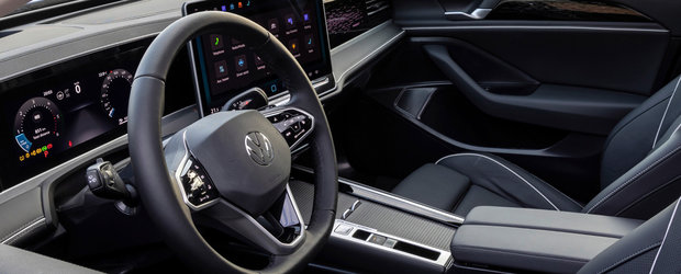 Asteptarea a luat sfarsit. Volkswagen dezvaluie oficial noul Passat B9 cu display de 15 inch, faruri cu matrice de LED-uri si o versiune de motorizare care poate parcurge pana la 100 de kilometri fara sa consume vreun strop de benzina ori motorina