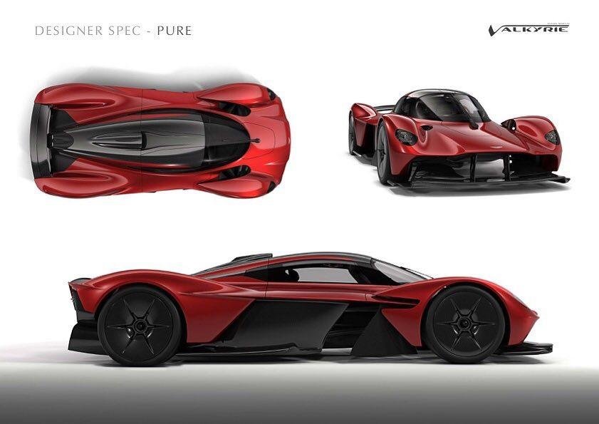 Aston Martin Valkyrie Lunar Red