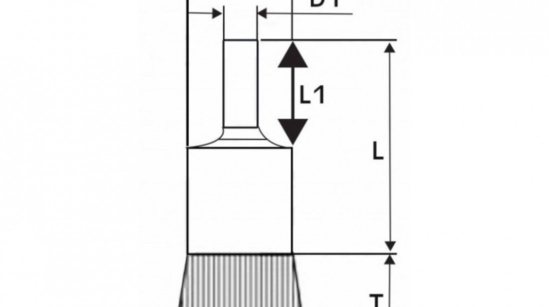 AT-S-12EBS Perie din sarma circulara cu tija 12x6mm