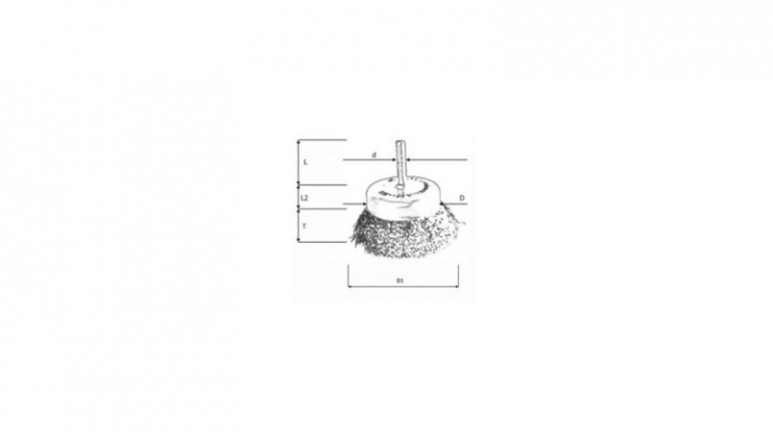 AT-S-65SCB Perie cupa din sarma cu tija 65x6mm