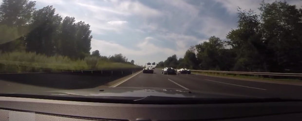 Atacul hypercarurilor: Doua Agera R si un Veyron Pur Sang iau cu asalt autostrada germana