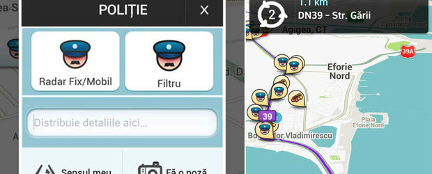 Atentie, soferi! Politia Rutiera raporteaza gresit pe Waze ca sa-i amendeze pe soferi