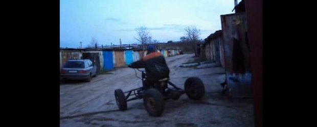 ATV home-made in Rusia cu motor de motocicleta
