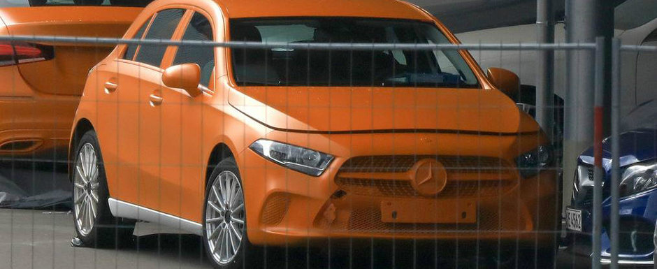 Au pozat noul A-Class complet necamuflat. In imagini apare si versiunea Sedan Au pozat noul A-Class complet necamuflat. In imagini apare si versiunea Sedan