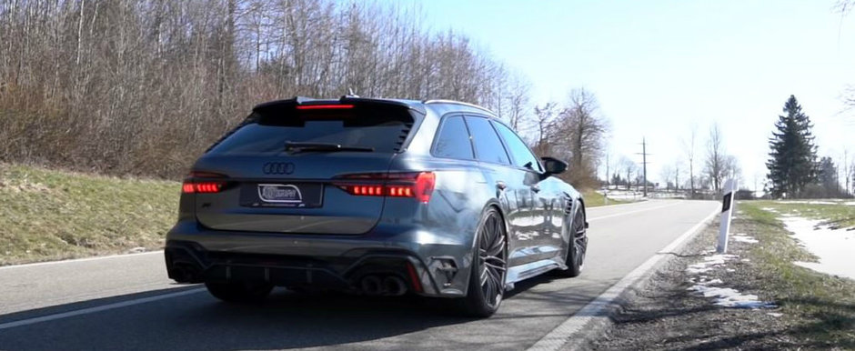 Au pus toti cei 740 CP la treaba. TEST DE ACCELERATIE cu noul Audi RS6 Avant tunat de ABT