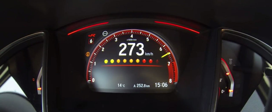 Au scos in teste noua Honda Civic Type R ca sa vada cat prinde modelul japonez cu acceleratia la podea. VIDEO