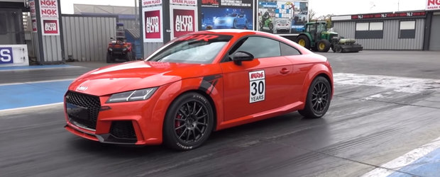 Au stors 734 CP din motorul acestui AUDI TT RS. Masina este acum o racheta pe roti