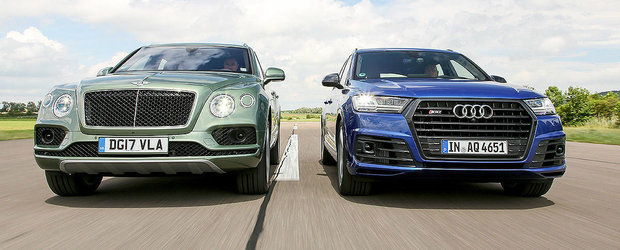 Au sub capota acelasi motor V8 DIESEL. Test de acceleratie cu AUDI SQ7 si BENTLEY BENTAYGA