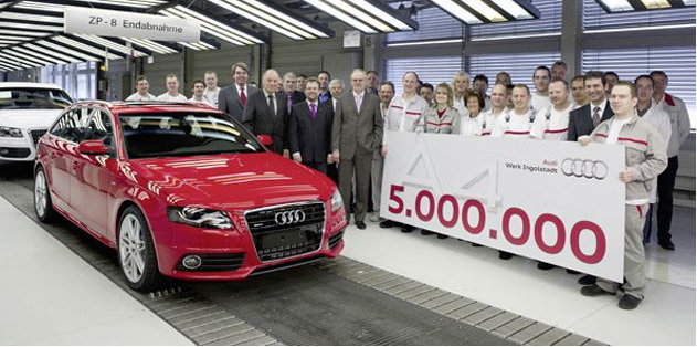 Audi a produs modelul A4 cu numarul 5.000.000. La Multi Ani!