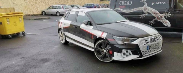 Audi a renuntat sa mai "ascunda" noul S3, asa ca toata lumea poate vedea acum cum arata hot-hatch-ul cu 300+ CP sub capota