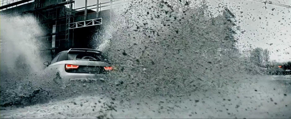 Audi A1 Quattro ne serveste o portie uriasa de distractie pe santier. VIDEO AICI! Audi A1 Quattro ne serveste o portie uriasa de distractie pe santier. VIDEO AICI!