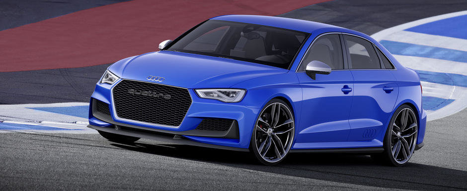 Audi A3 clubsport quattro: 525 CP si 310 km/h intr-un sedan de clasa compacta