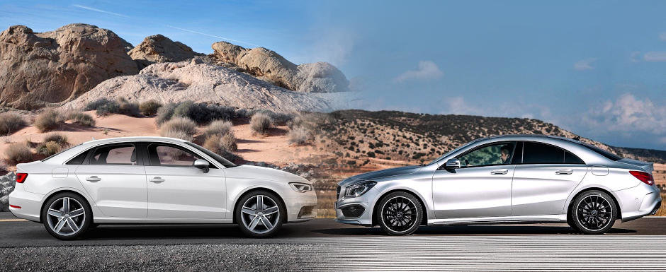 Audi A3 vs Mercedes CLA: Sedanul clasic sau coupe-ul cu patru usi? Audi A3 vs Mercedes CLA: Sedanul clasic sau coupe-ul cu patru usi?