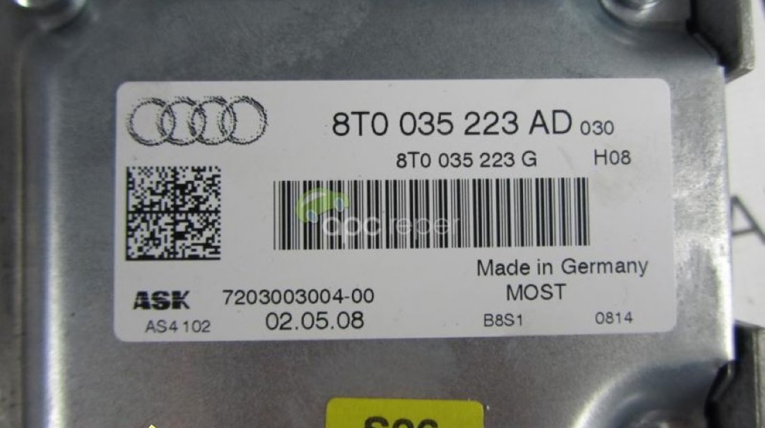 AUDI A4 8K A5 8T AMPLICATOR MMI 2G 8T0 035 223AD