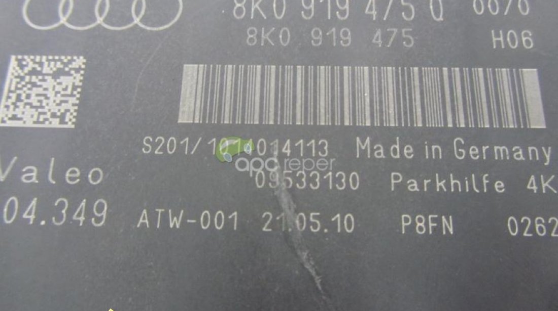 Audi A4 8k A5 8T Calculator Parctronic 8K0919475Q