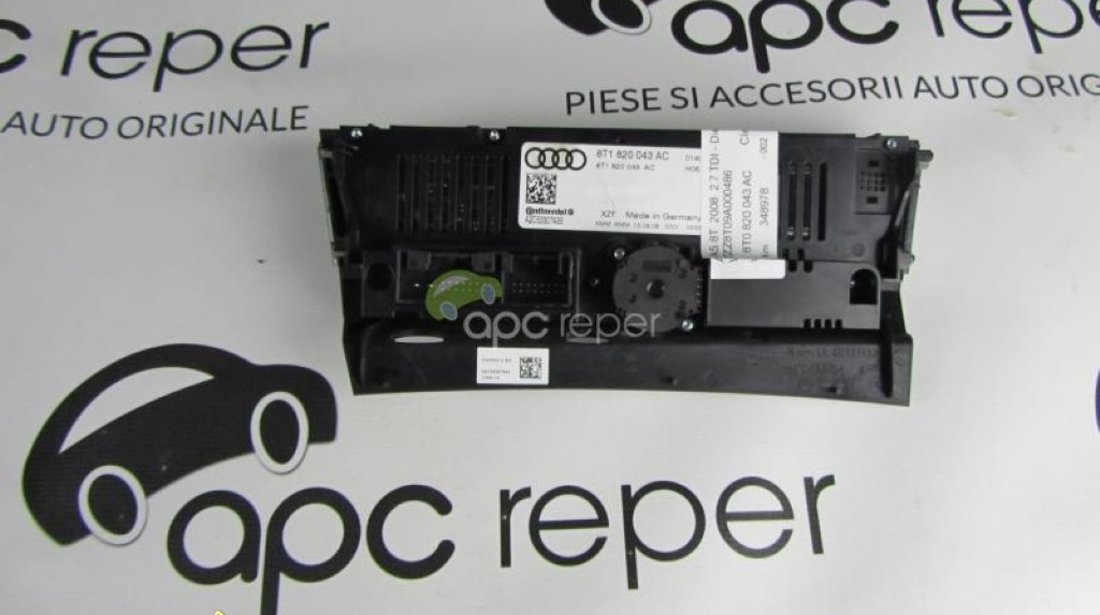 AUDI A4 8K A5 8T CLIMATRONIC DOUA ZONE 8T1 820 043AC