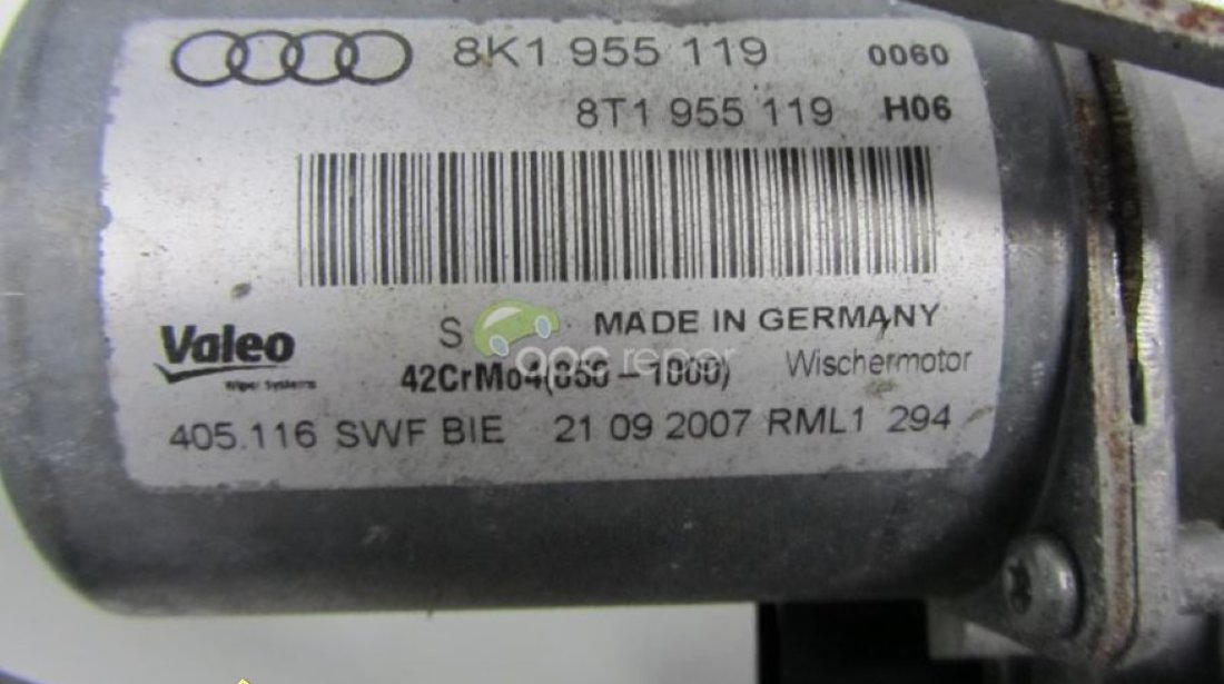 Audi A4 8K B8 Ansamblu stergatoare cu Motor 8K1 955 119