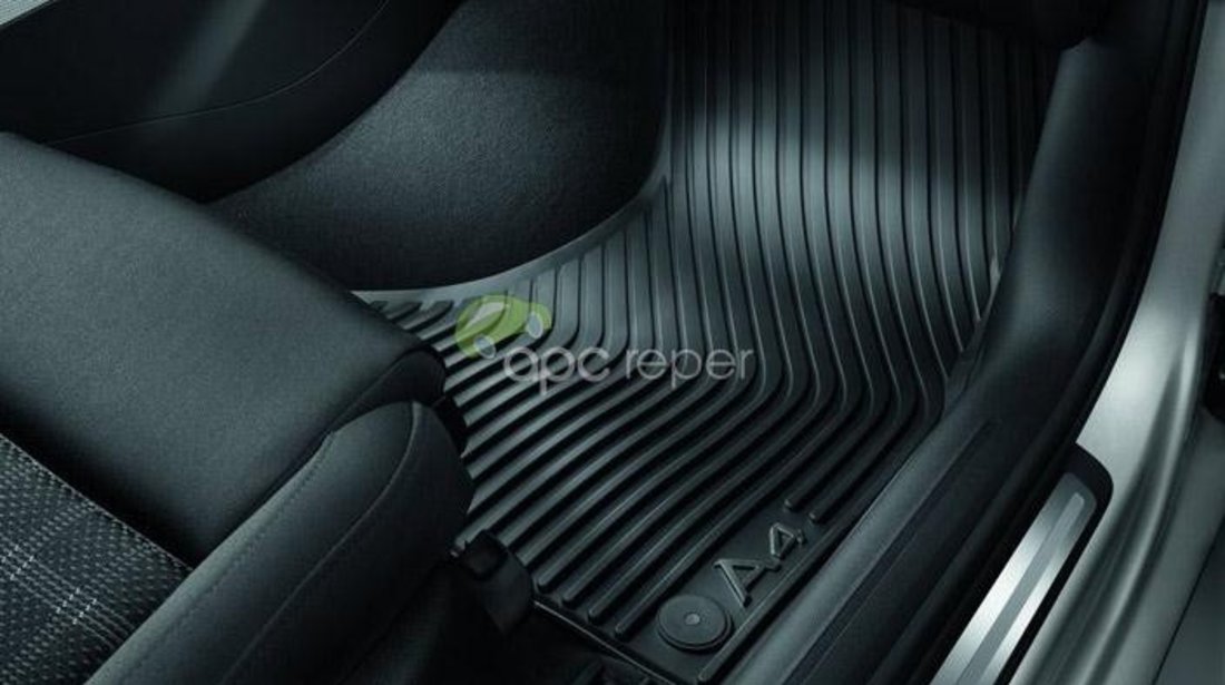 Audi A4 B8 8K - Covorase Originale Cauciuc Negre (2008 - 2016)