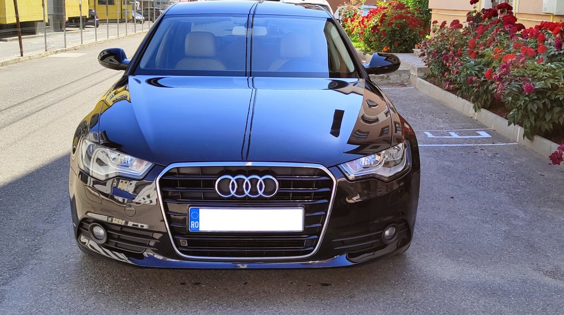 Audi A6 2.0 TDI 177 cp tapserie piele scaune incalzite navigatie an fab. 2013