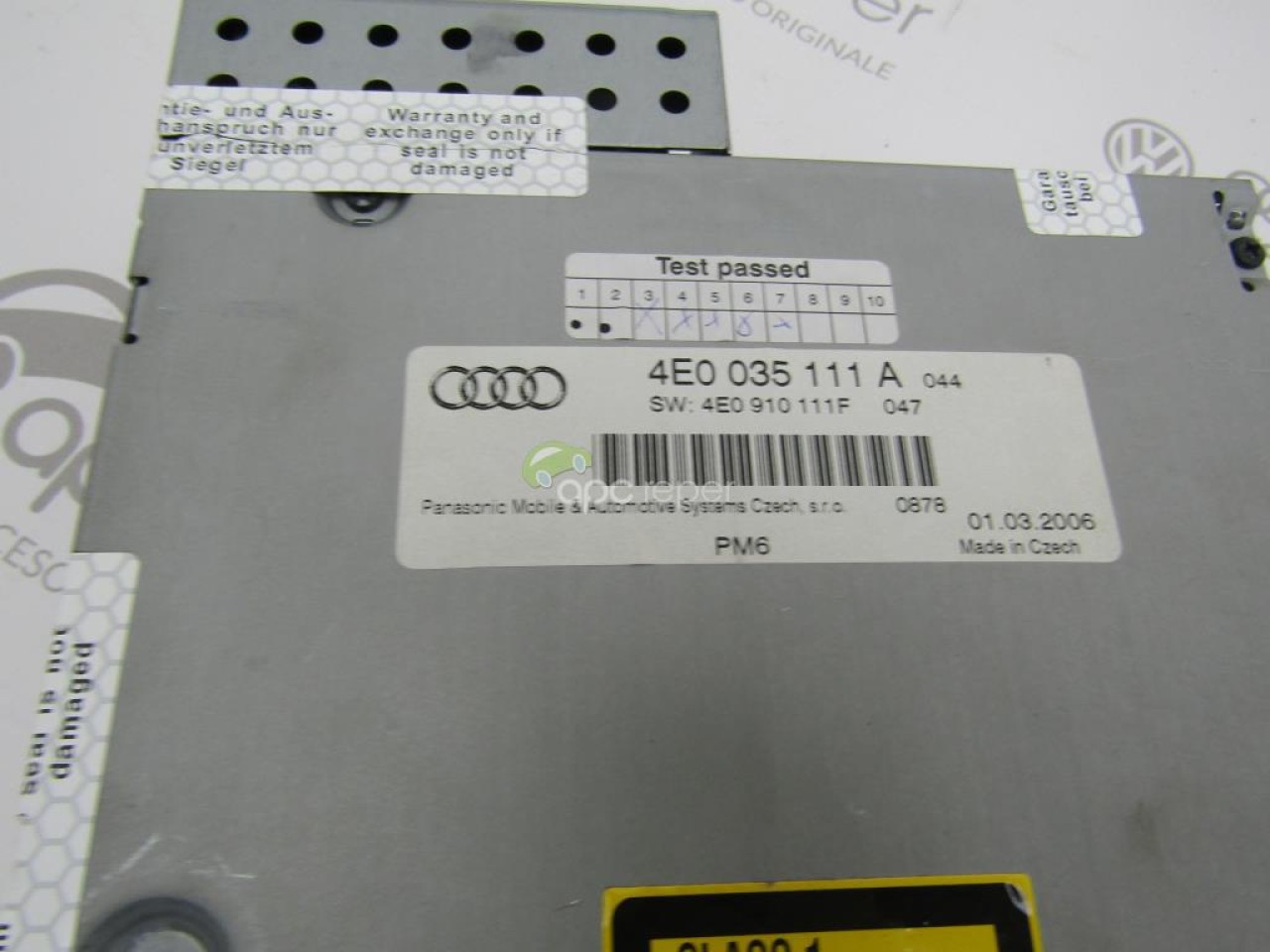Audi A6 4F CD Changer - A8 4E cod 4E0035111A - 4E0910111F