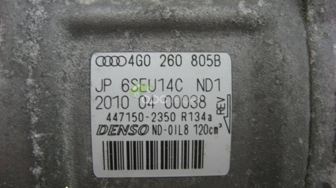 Audi A6 4G A7 Compresor Clima Original 4G0 260 805B