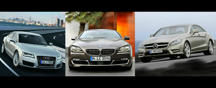 Audi A7 versus BMW Seria 6 Gran Coupe versus Mercedes CLS