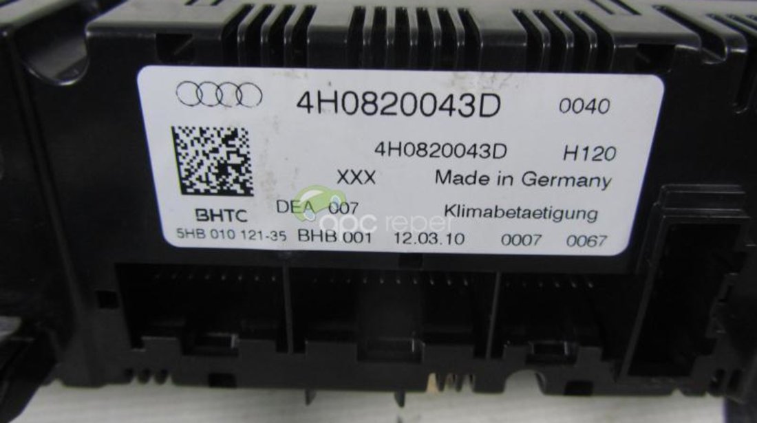 Audi A8 4H (2010 -2014) climatronic fata cod 4H0 820 043 D Original