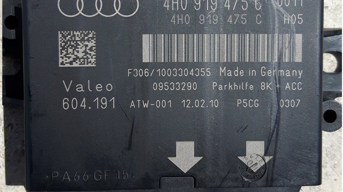 Audi A8 4H A6 4G C7 MODUL SENZORI PARCARE ECU 4H0919475C