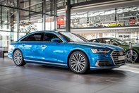 Audi A8 in Ara Blue Metallic