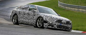 Ar face orice numai ca sa bata S-ul. Noul Audi A8, surprins in teste la Nurburgring