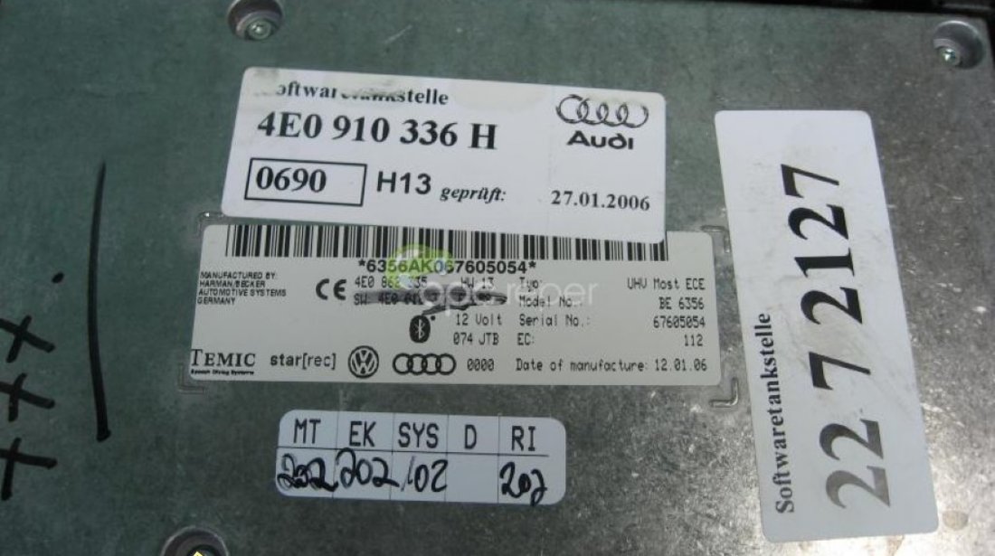 Audi Bluetooth A6 A8 Q7 A4 A5