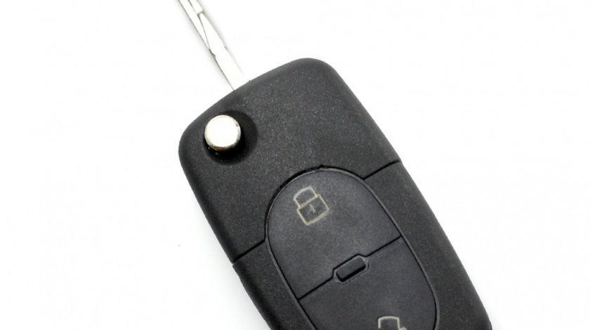 Audi - Carcasă cheie tip briceag, cu 2 butoane, - baterie 1616 - CARGUARD CC035