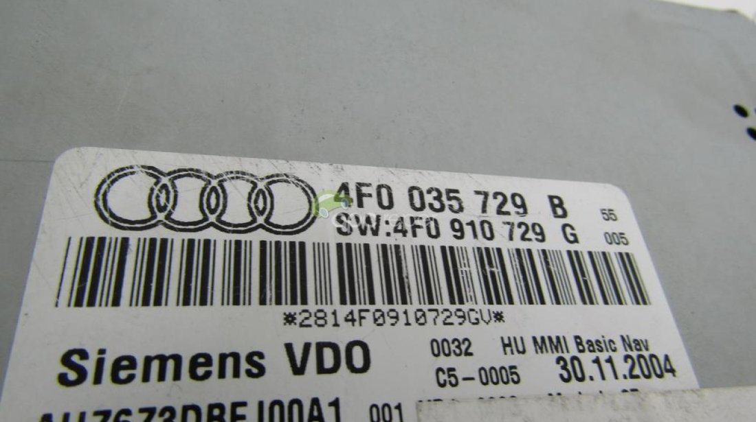 Audi CD Navigation A6 4F - MMi LOW - 4F0035729B - 4F0035729G