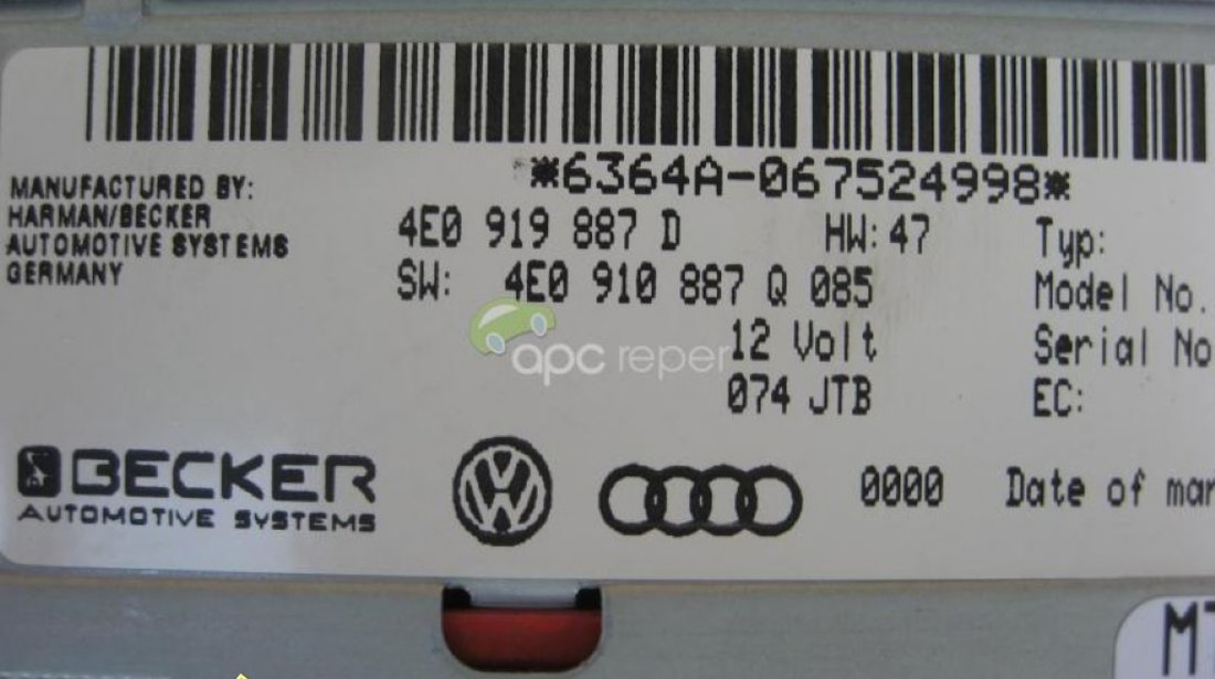 AUDI DVD NAVIGATIE MMI 2G A4 A5 A6 A8 Q7 4E0919887D - 4E0910887Q