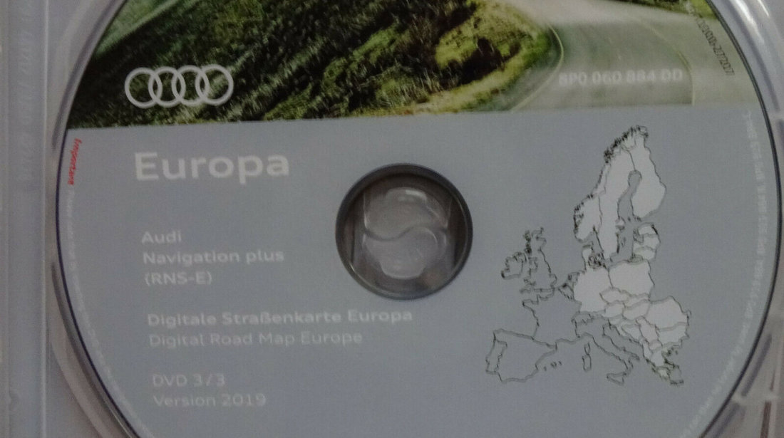 Audi dvd navigatie ORIGINAL RNS-E A3 A4 A6 TT R8 Europa Romania 2019