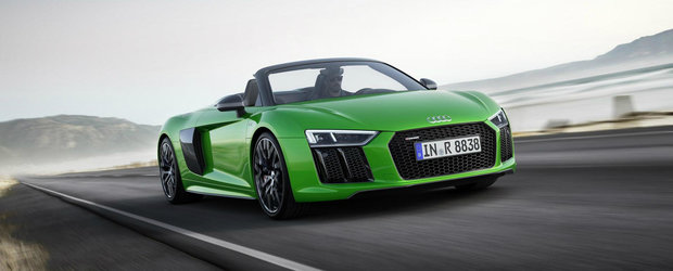 Audi lanseaza cea mai puternica decapotabila din istoria marcii: R8 Spyder V10 Plus