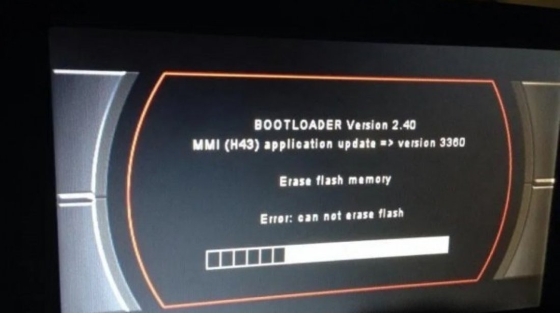 Audi MMI 2G MMI 3G RNS E Bootloader Blocat Eroare Soft