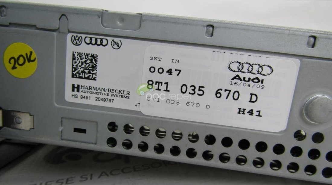 Audi Multimedia MMi 3G Audi A4 8K B8 / A5 / Q5 8R cod 8T1035670D