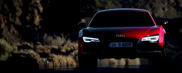 Audi prezinta in actiune si detaliu noul R8 V10 Plus