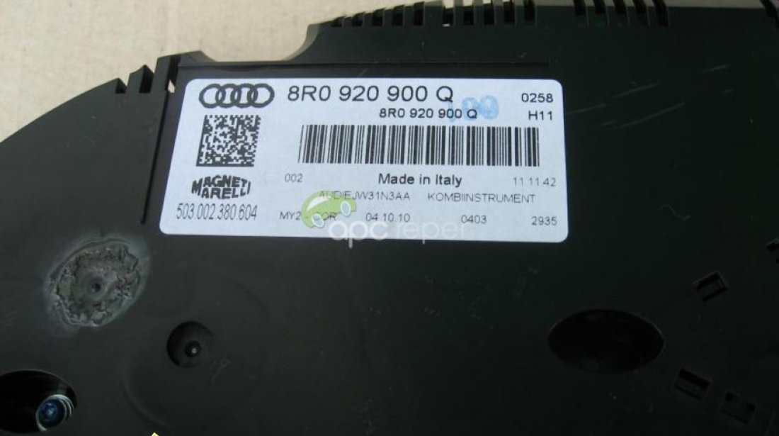 Audi Q5 TDI Ceasuri Bord Color Cluster 8R0920900Q
