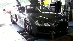 Audi R8 Supercharged by PES, pe dyno